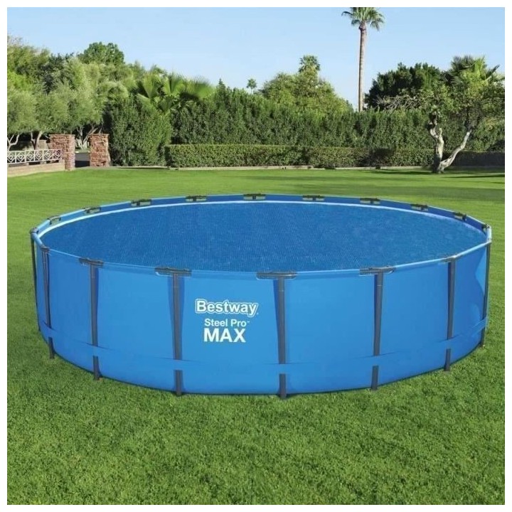 Bâche solaire - BESTWAY - Frame Pool - Diametre 521cm - Bleu - 150 gr