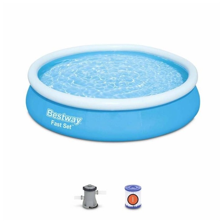 Kit Piscine hors sol autoportante BESTWAY - Fast Set - 366 x 76 cm - R