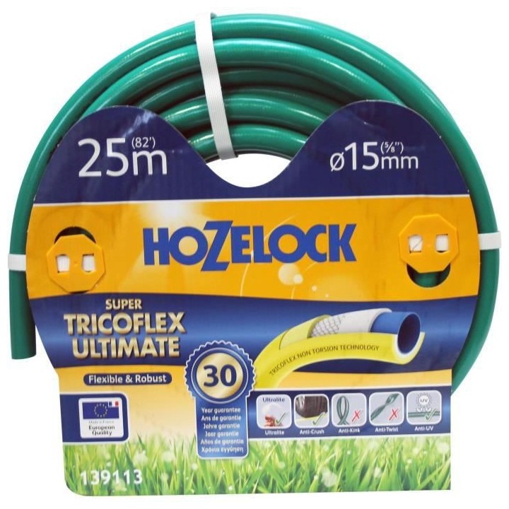 Tuyau d'arrosage HOZELOCK Super Tricoflex Ø 15 mm Longueur : 25 m (13