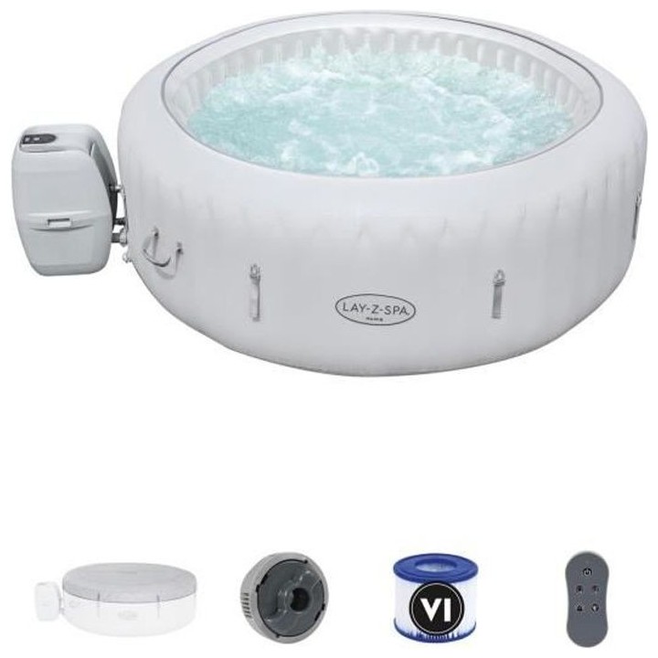 Spa gonflable Lay-Z-Spa Paris - 196 x 66 cm - 4/6 places - Rond - BEST