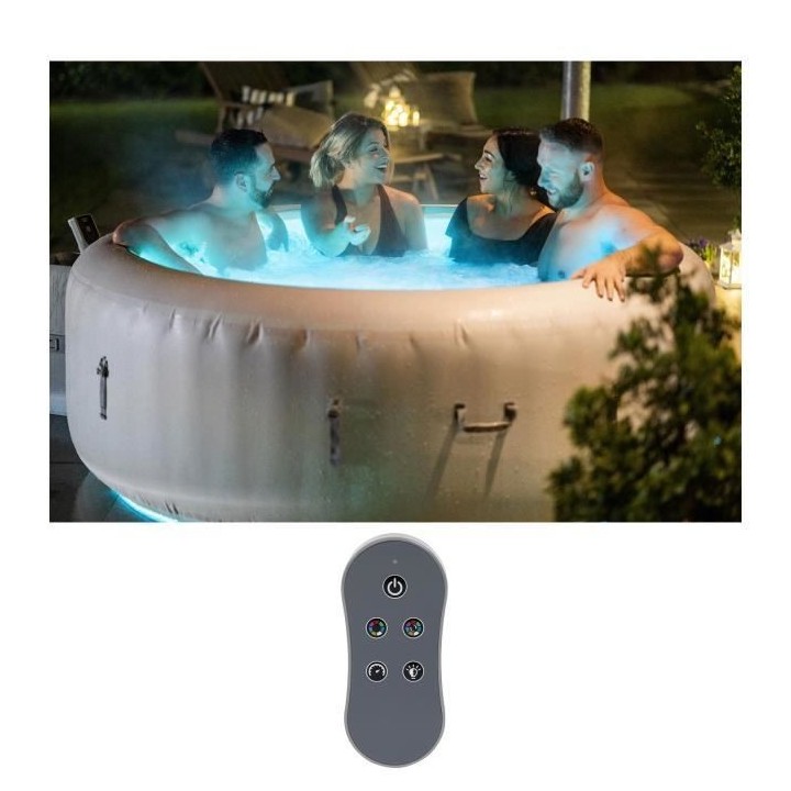 Spa gonflable Lay-Z-Spa Paris - 196 x 66 cm - 4/6 places - Rond - BEST