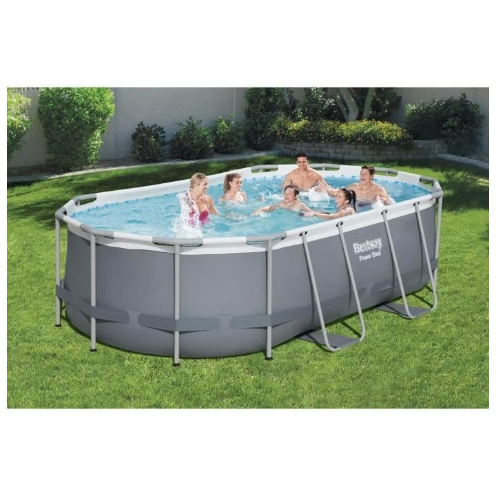 Kit Piscine hors sol tubulaire BESTWAY - Power Steel™ - 427 x 250 x