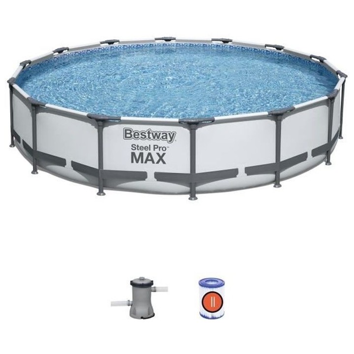 Kit Piscine hors sol tubulaire BESTWAY - Steel Pro Max™ - 427 x 84 c