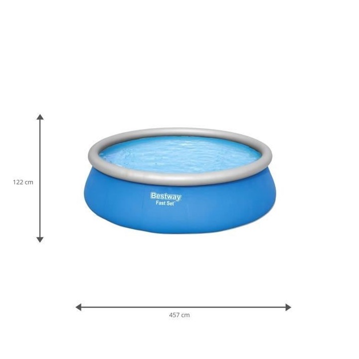 Kit Piscine hors sol autoportante BESTWAY - Fast Set - 457 x 122 cm -