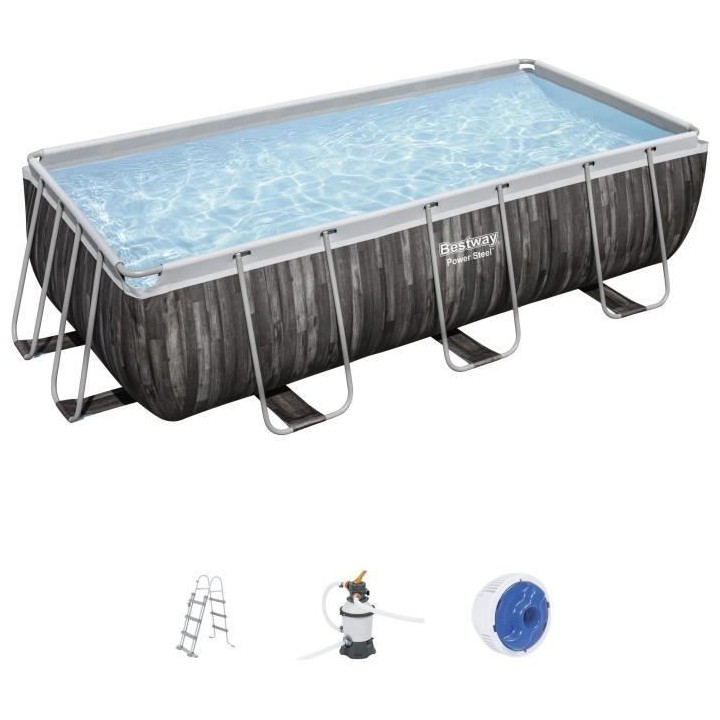 Kit Piscine hors sol tubulaire BESTWAY - Power Steel™ - 404 x 201 x