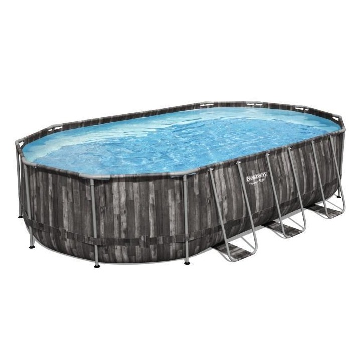 Kit Piscine hors sol tubulaire BESTWAY - Power Steel™ - 610 x 366 x