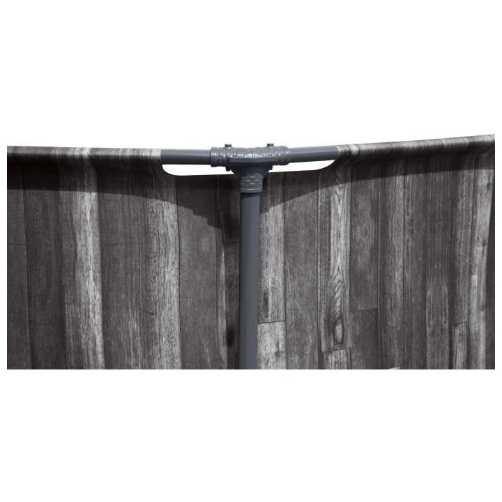 BESTWAY Piscine hors sol SteelPro Max ronde Décor bois, 366 x 100 cm,