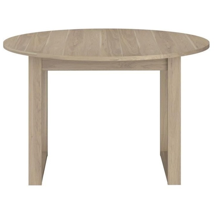 Table a manger extensible - BETTY - Ronde - Décor chene - 4 / 6 perso