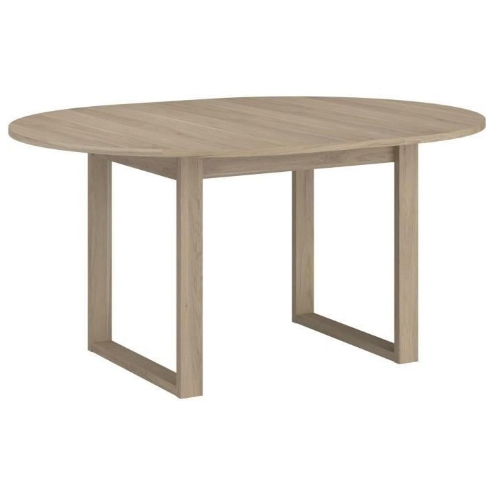 Table a manger extensible - BETTY - Ronde - Décor chene - 4 / 6 perso
