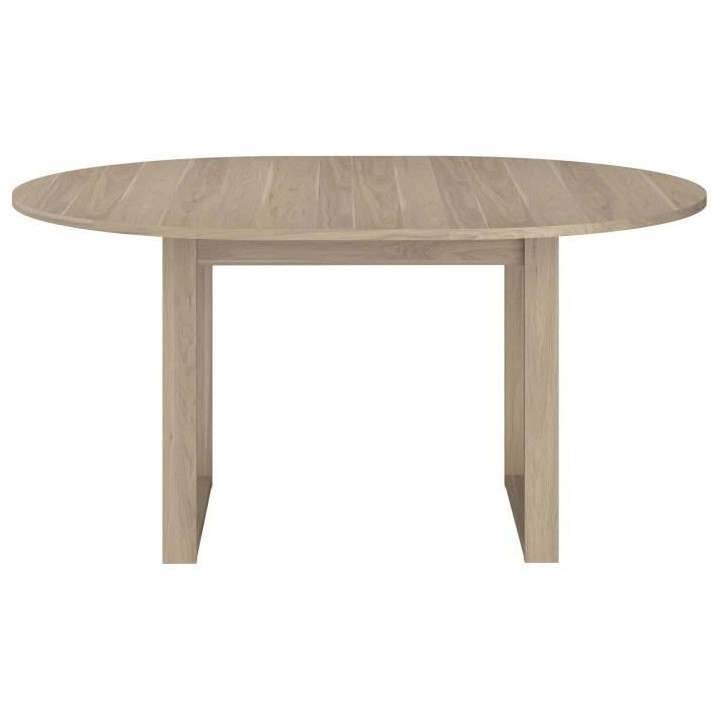 Table a manger extensible - BETTY - Ronde - Décor chene - 4 / 6 perso