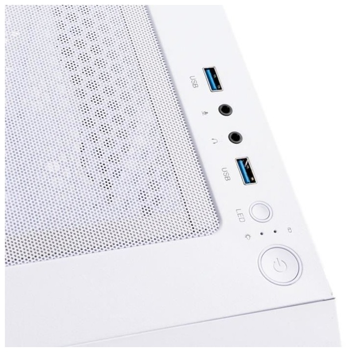 BITFENIX Nova Mesh SE TG 4ARGB (Blanc) - Boitier sans alimentation - M