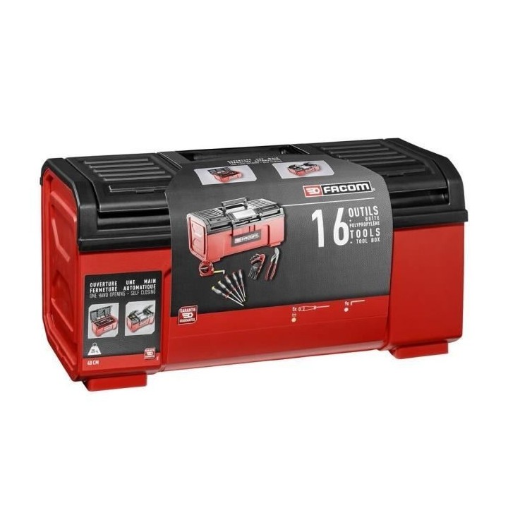 Boite a Outils FACOM - BP.C19NCM1PB - 19 + 16 Outils (Livré avec 5 Tv