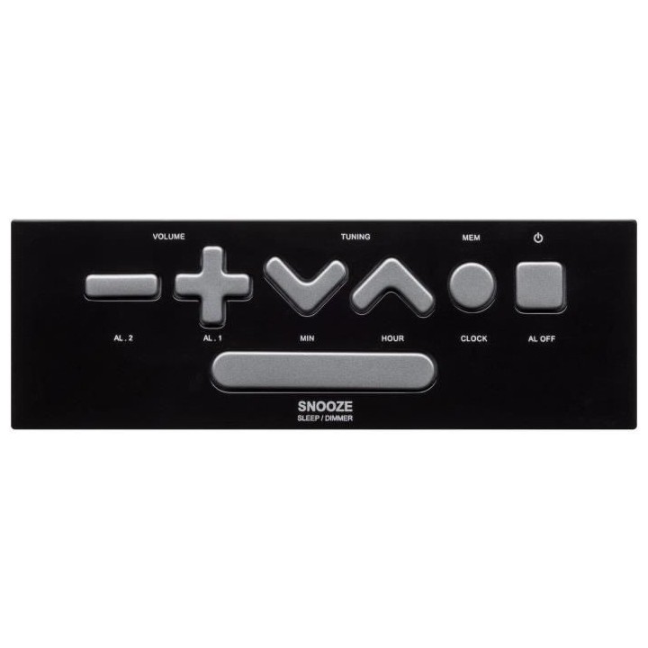 Radio Réveil - BIGBEN INTERACTIVE - RR60NG - Noir et gris - Double al