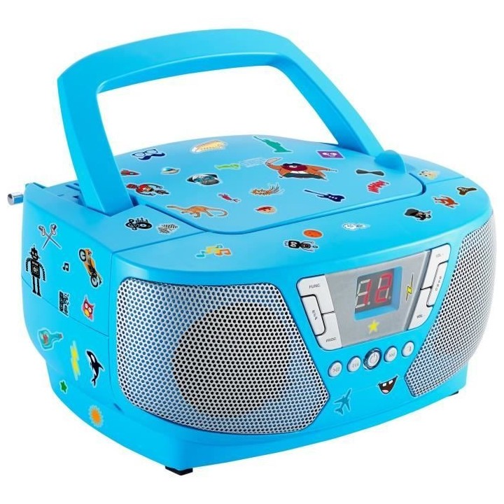 Lecteur Radio CD Portable - BIGBEN INTERACTIVE - CD60BLSTICK - Bleu +