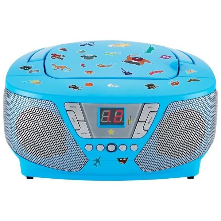 Lecteur Radio CD Portable - BIGBEN INTERACTIVE - CD60BLSTICK - Bleu +