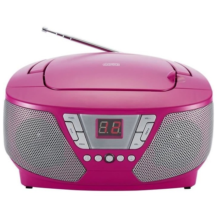 Lecteur Radio CD Portable - BIGBEN INTERACTIVE - CD60RSSTICK - Rose +