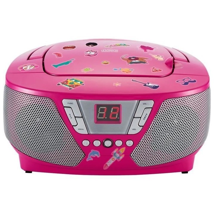 Lecteur Radio CD Portable - BIGBEN INTERACTIVE - CD60RSSTICK - Rose +