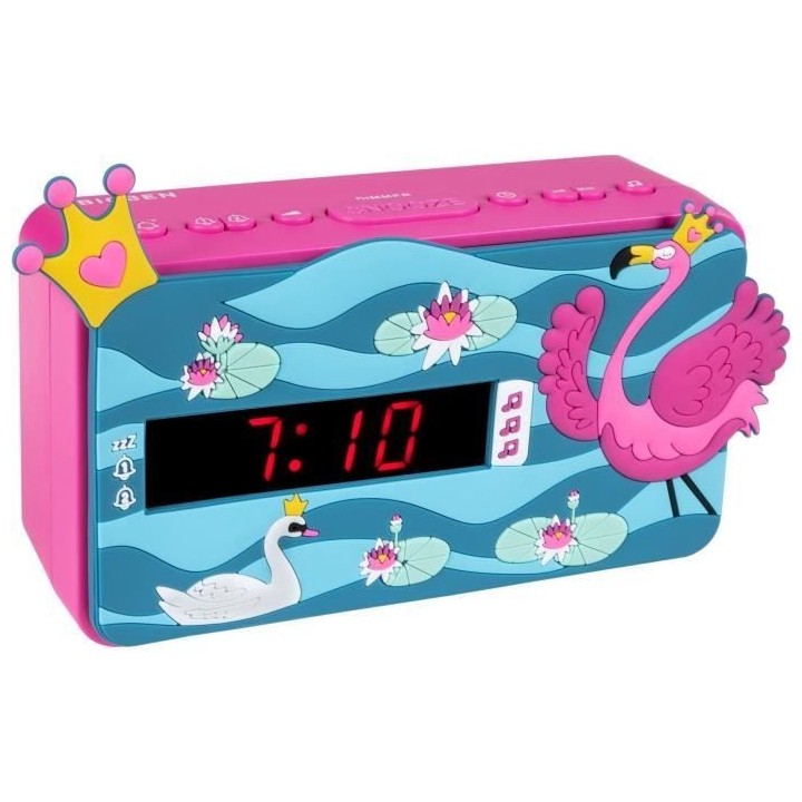 Réveil LED BIGBEN INTERACTIVE R15PRINCESS3D - Effet 3D - Décor princ