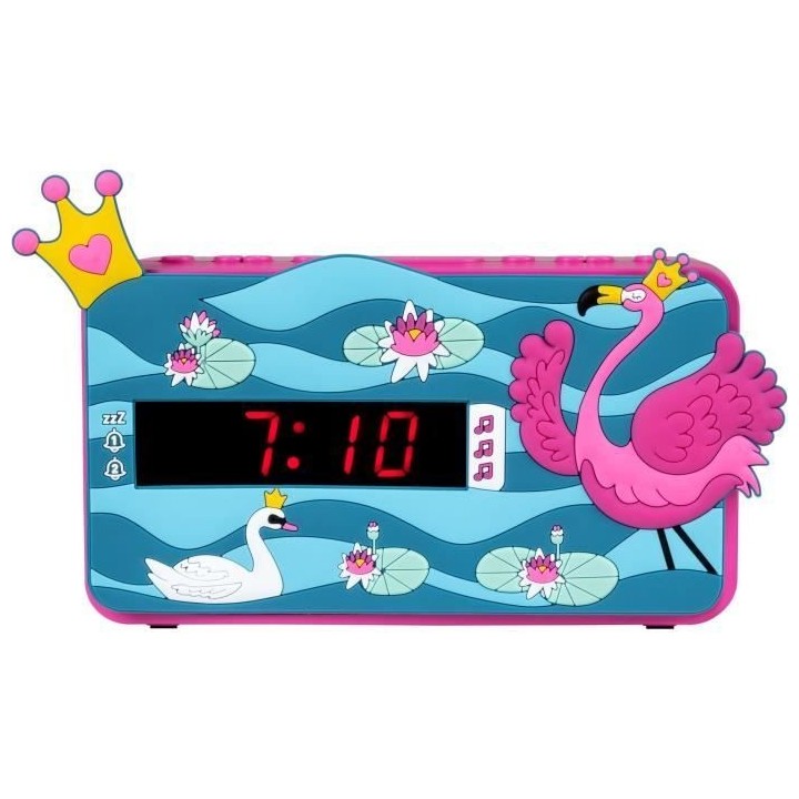 Réveil LED BIGBEN INTERACTIVE R15PRINCESS3D - Effet 3D - Décor princ