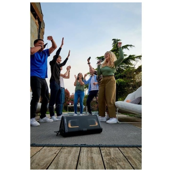 BIGBEN PARTYBTIPKBOX Enceinte Bluetooth Karaoké - 200W - Effets lumin