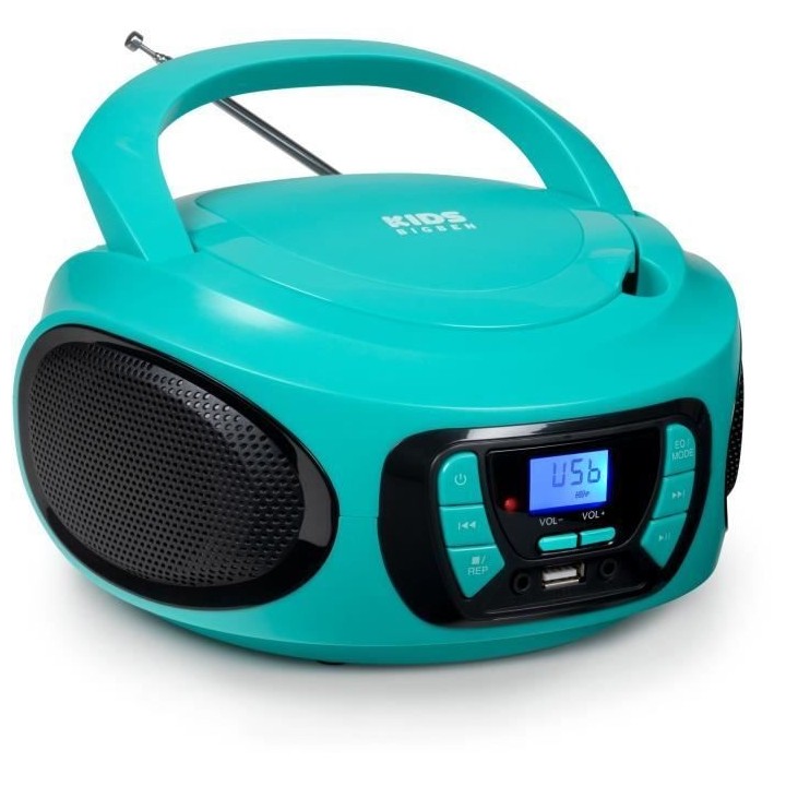 Lecteur CD portable sans fil BIGBEN KIDS CD62BLUSBBT - USB, Bluetooth
