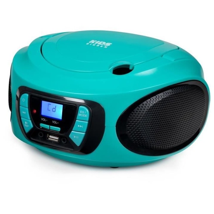 Lecteur CD portable sans fil BIGBEN KIDS CD62BLUSBBT - USB, Bluetooth