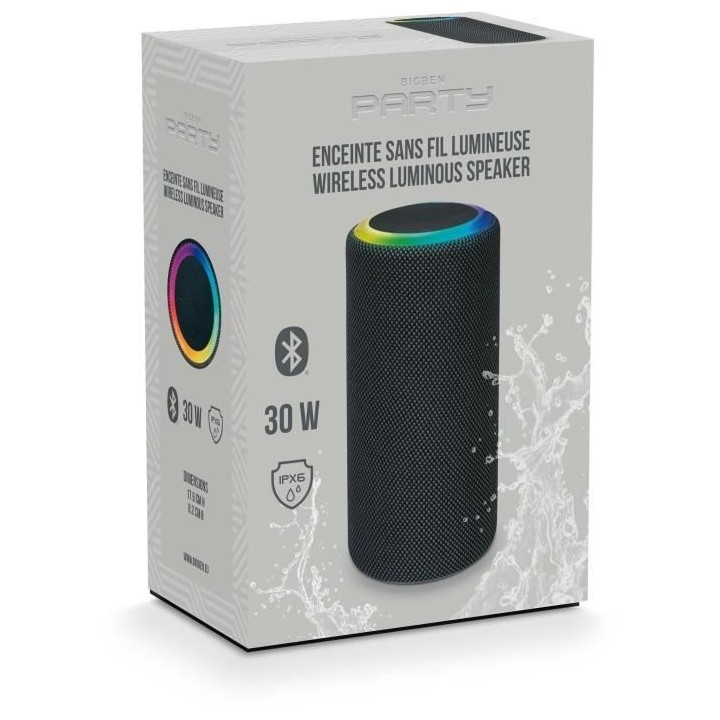 BIGBEN Party - Enceinte Bluetooth sans fil Mainstream 2 - Effets lumin