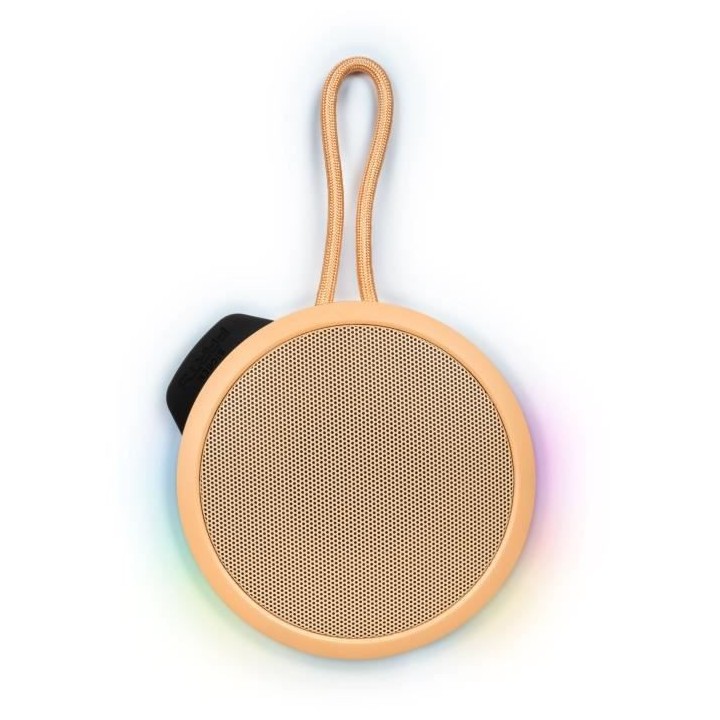 BIGBEN Party - Enceinte Bluetooth ronde avec dragonne et effets lumine