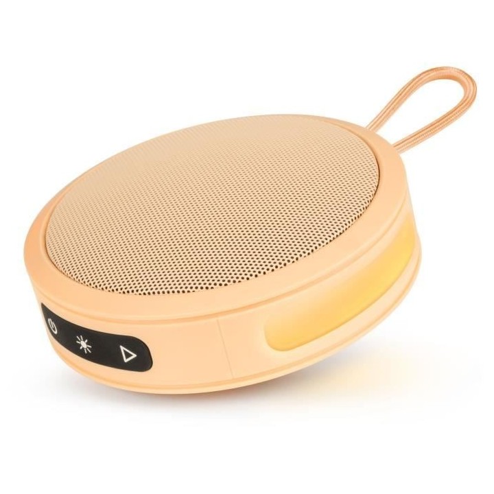 BIGBEN Party - Enceinte Bluetooth ronde avec dragonne et effets lumine
