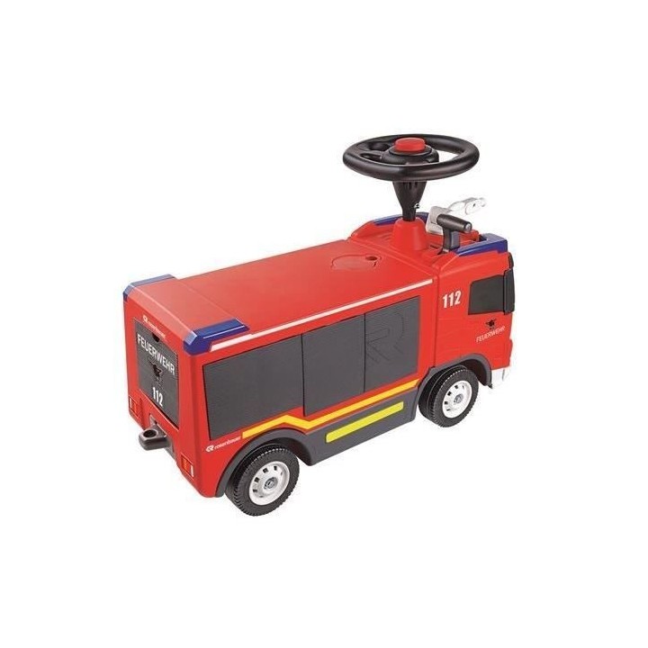 Smoby - Big Camion de Pompier lance a eau - Volant avec klaxon - Fonct