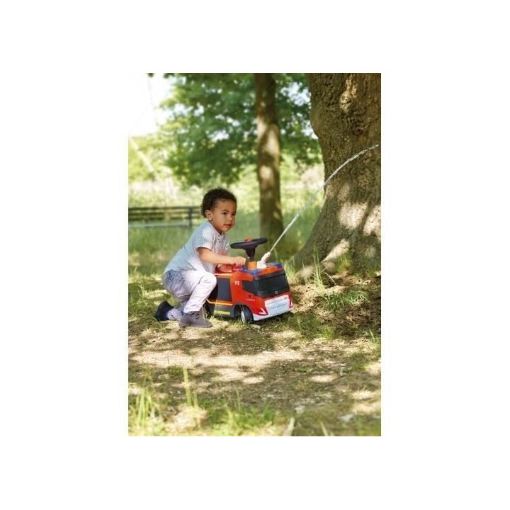 Smoby - Big Camion de Pompier lance a eau - Volant avec klaxon - Fonct