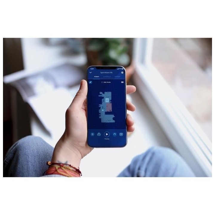 BISSELL SpinWave R5 PET Wet & Dry - Aspirateur Robot Laveur avec Serpi