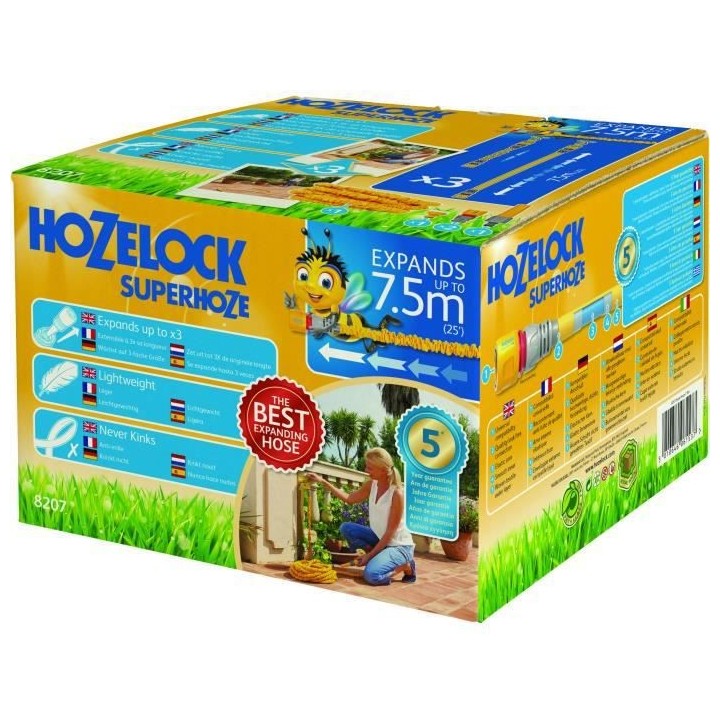 Tuyau d'arrosage HOZELOCK Superhoze Longueur du tuyau : jusqu'a 7,5 m