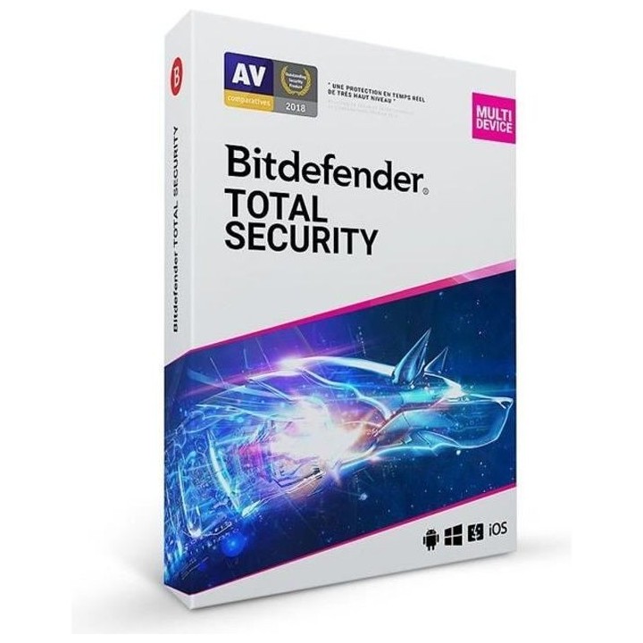 Bitdefender Total Security 2022 - 10 appareils - 2 ans