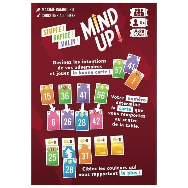 Jeu de cartes Mind Up - BLACKROCK - Pour 3 joueurs ou plus - A partir