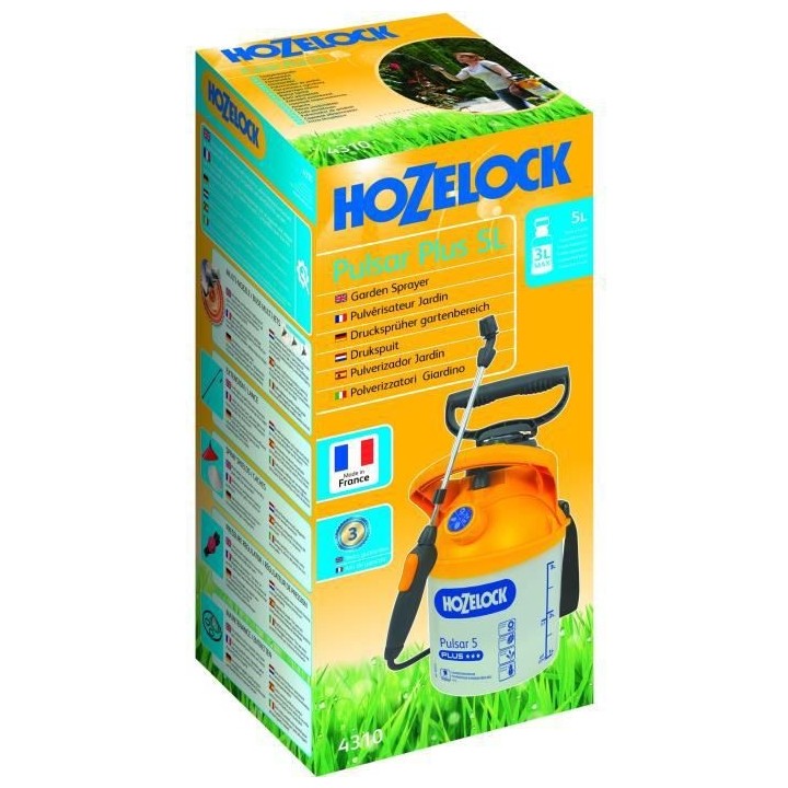 Pulvérisateur HOZELOCK Pulsar Plus avec lance aluminium : 30 cm (4310