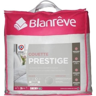 Couette 220x240 cm BLANREVE PRESTIGE - Chaude - 100% Polyester - 2 Per