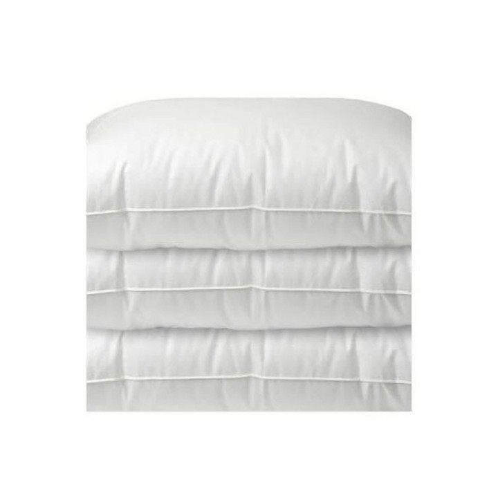 Lot de 4 oreillers - Finition bourdon apparent - 60x60 cm - BLANREVE