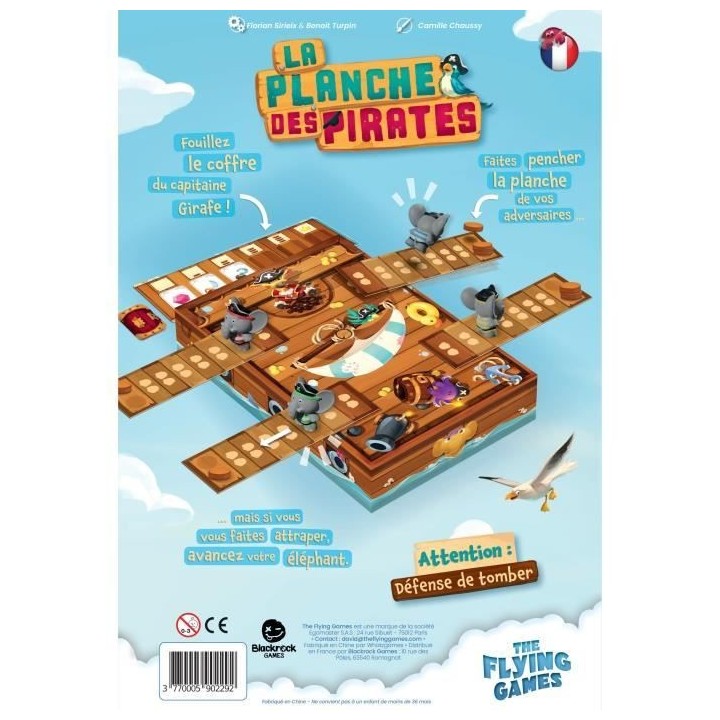 Jeu de société - BLACKROCK - LA PLANCHE DES PIRATES - Jeu d'ambiance