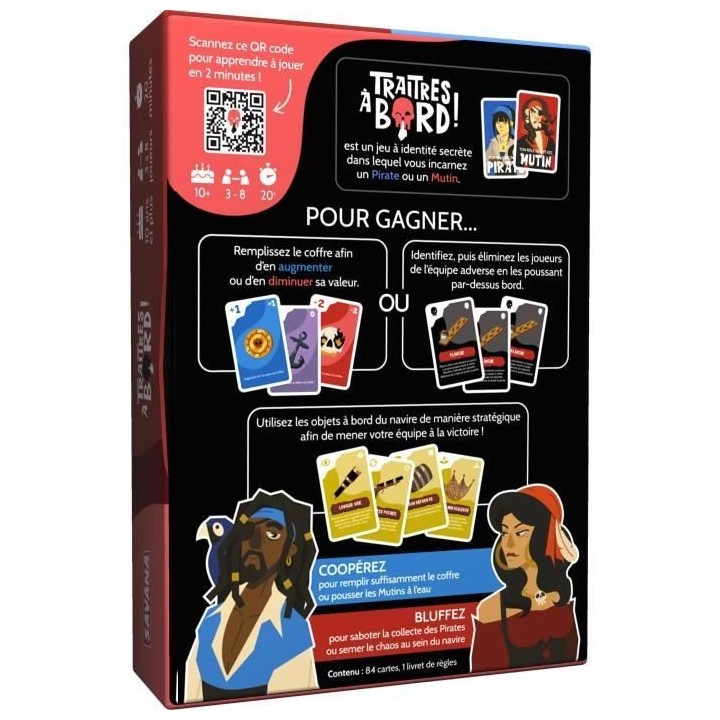 Traîtres a bord - Jeu de société - BLACKROCK
