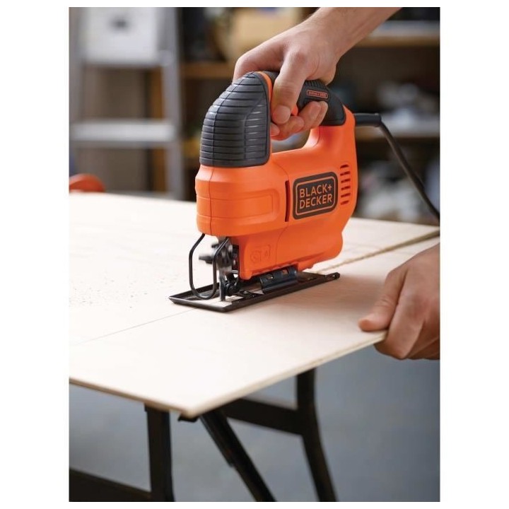 BLACK+DECKER Scie Sauteuse Pendulaire Filaire 520W KS701E-QS Vitesse V