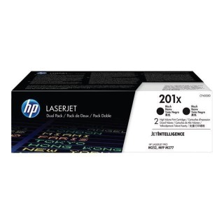 HP 201X Pack de 2 cartouches de toner noir LaserJet grande capacité a