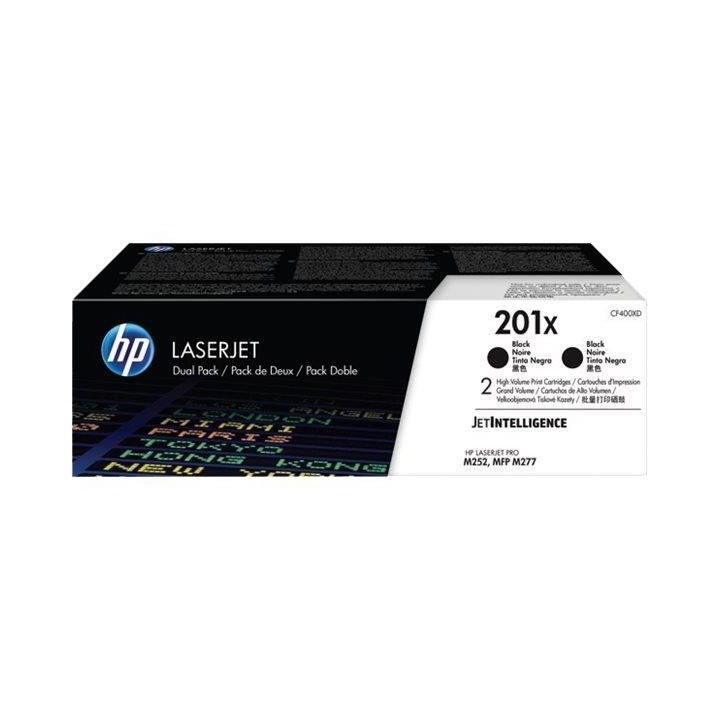 HP 201X Pack de 2 cartouches de toner noir LaserJet grande capacité a
