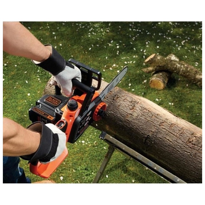 Tronçonneuse sans fil BLACK+DECKER GKC1825LB-XJ 18V 25 cm - Pignons m