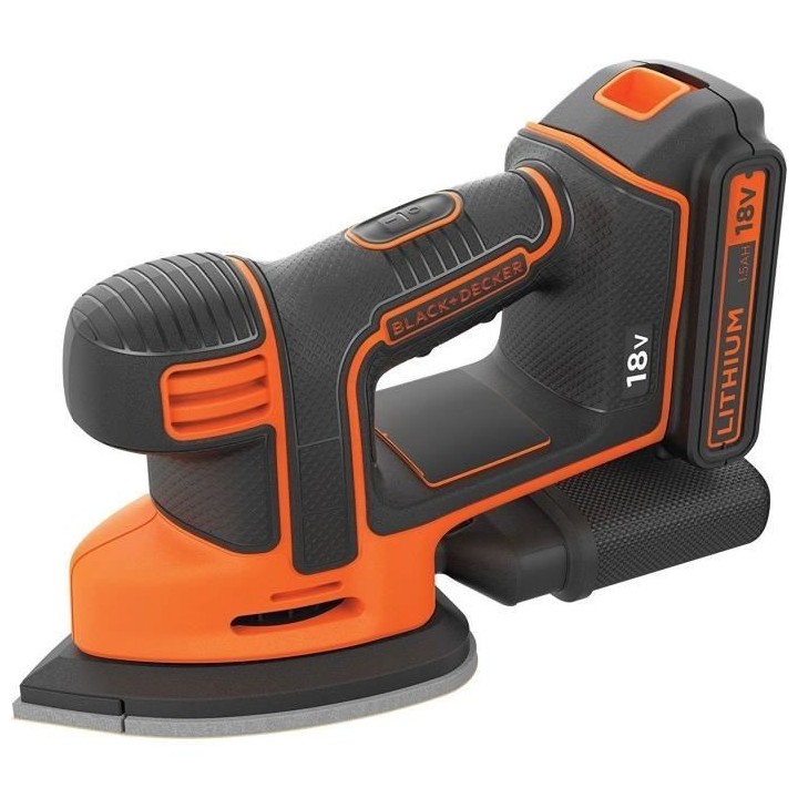 Ponceuse de détail sans-fil 18V BLACK+DECKER (Livrée sans batterie)