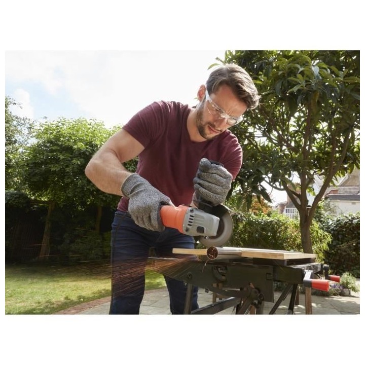 Meuleuse d'Angle Filaire BLACK+DECKER BEG010-QS - 710W - Poignée Lat