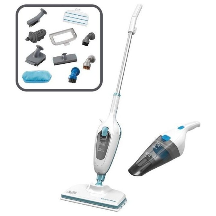 BLACK+DECKER - FSMH13ENVC1-QS - Kit Balais vapeur avec nettoyeur a mai