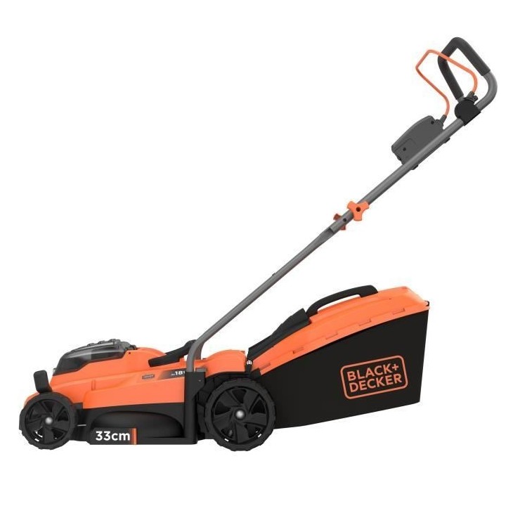 BLACK+DECKER Tondeuse 18V BCMW3318L2-QW 33 cm - Jardin Jusqu'a 350 m²