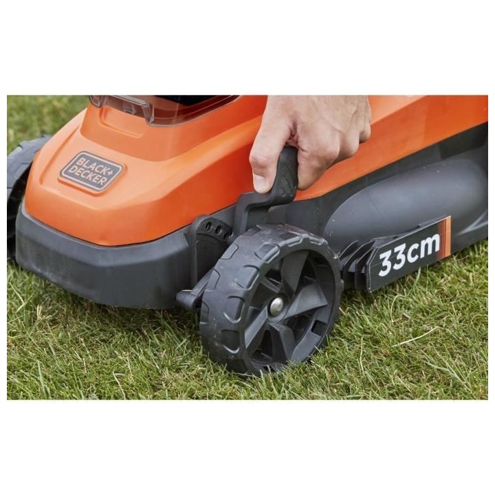BLACK+DECKER Tondeuse 18V BCMW3318L2-QW 33 cm - Jardin Jusqu'a 350 m²