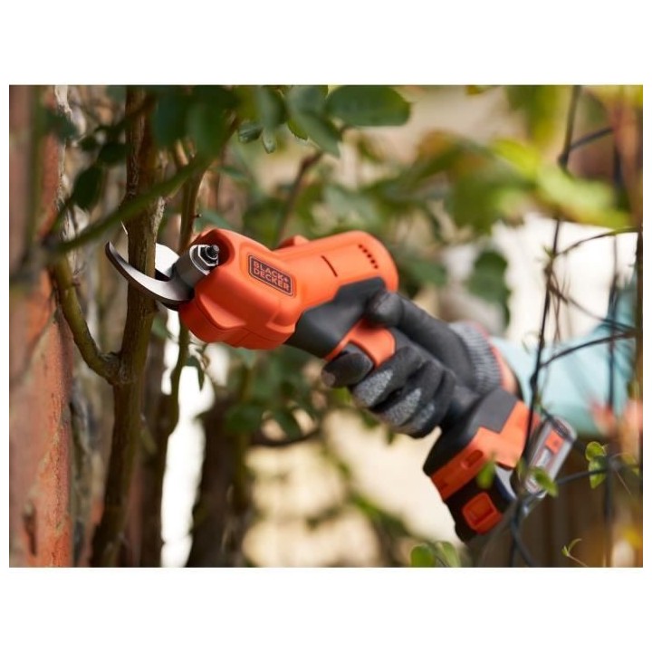 Sécateur BLACK+DECKER - Batterie Lithium 18V 2Ah - Capacité de coupe